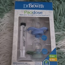Dr. Brown's Pacidose BPA-Free Medication Dispensing Pacifiers w/ Syringe S/M