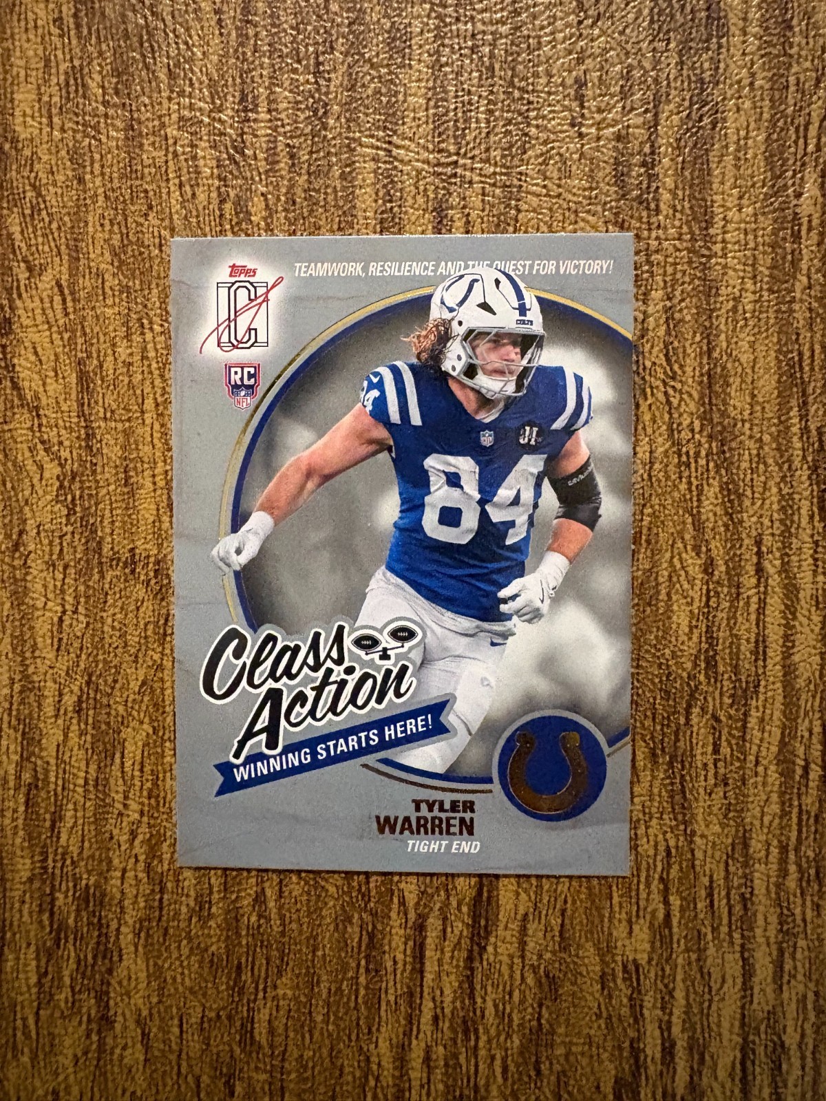2025 Topps Signature Class Tyler Warren Class Action #CA-14 (RC) - Colts