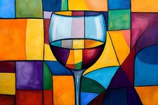 Bar Abstract Geometric Pop Art Canvas Home Decor Wall Art Poster Print Painting