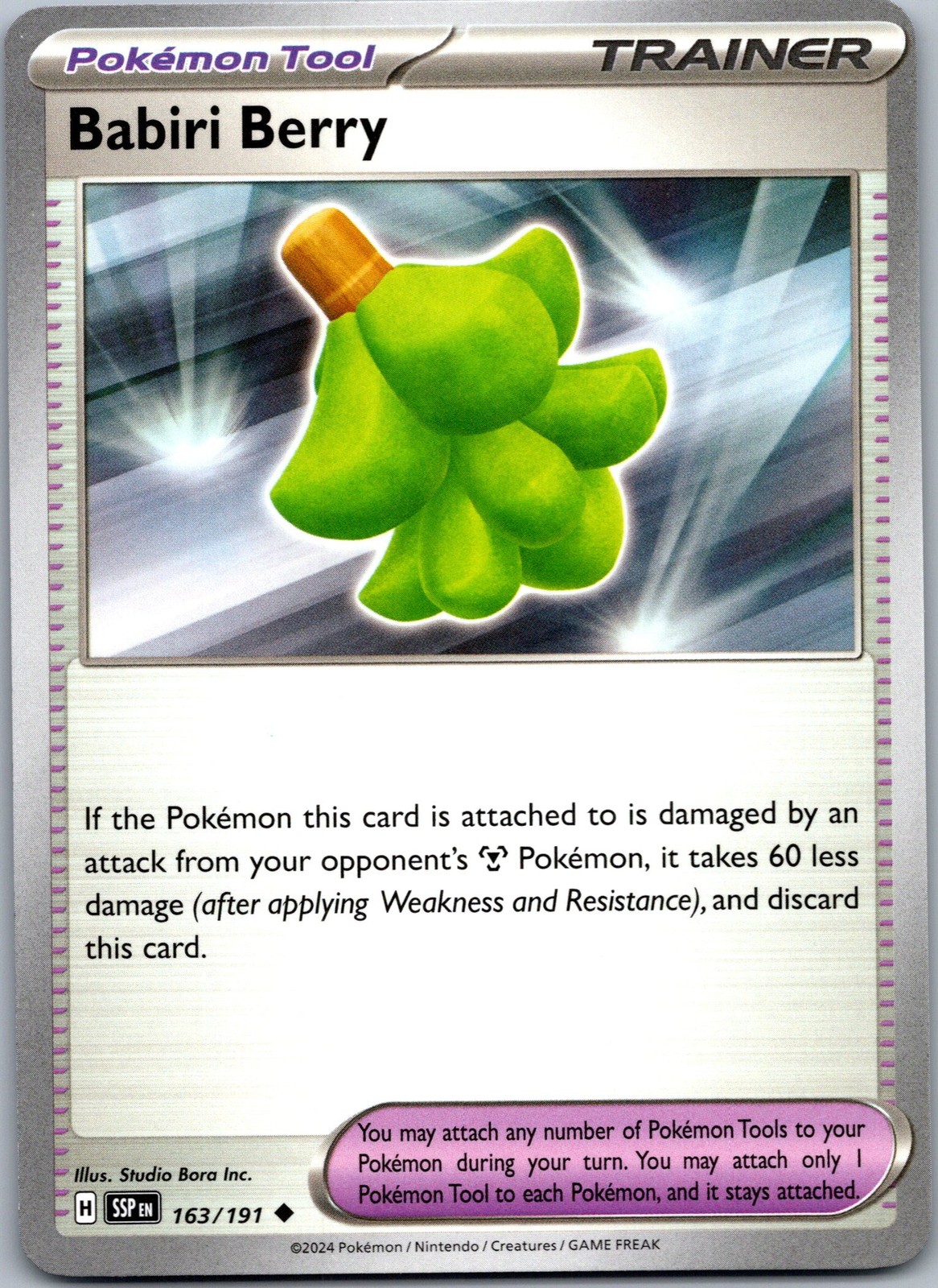 Babiri Berry Normal SV08: Surging Sparks 163/191 NM