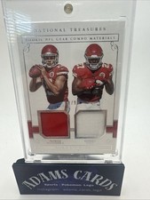 2017 National Treasures Patrick Mahomes Rookie Kareem Hunt Jersey /99