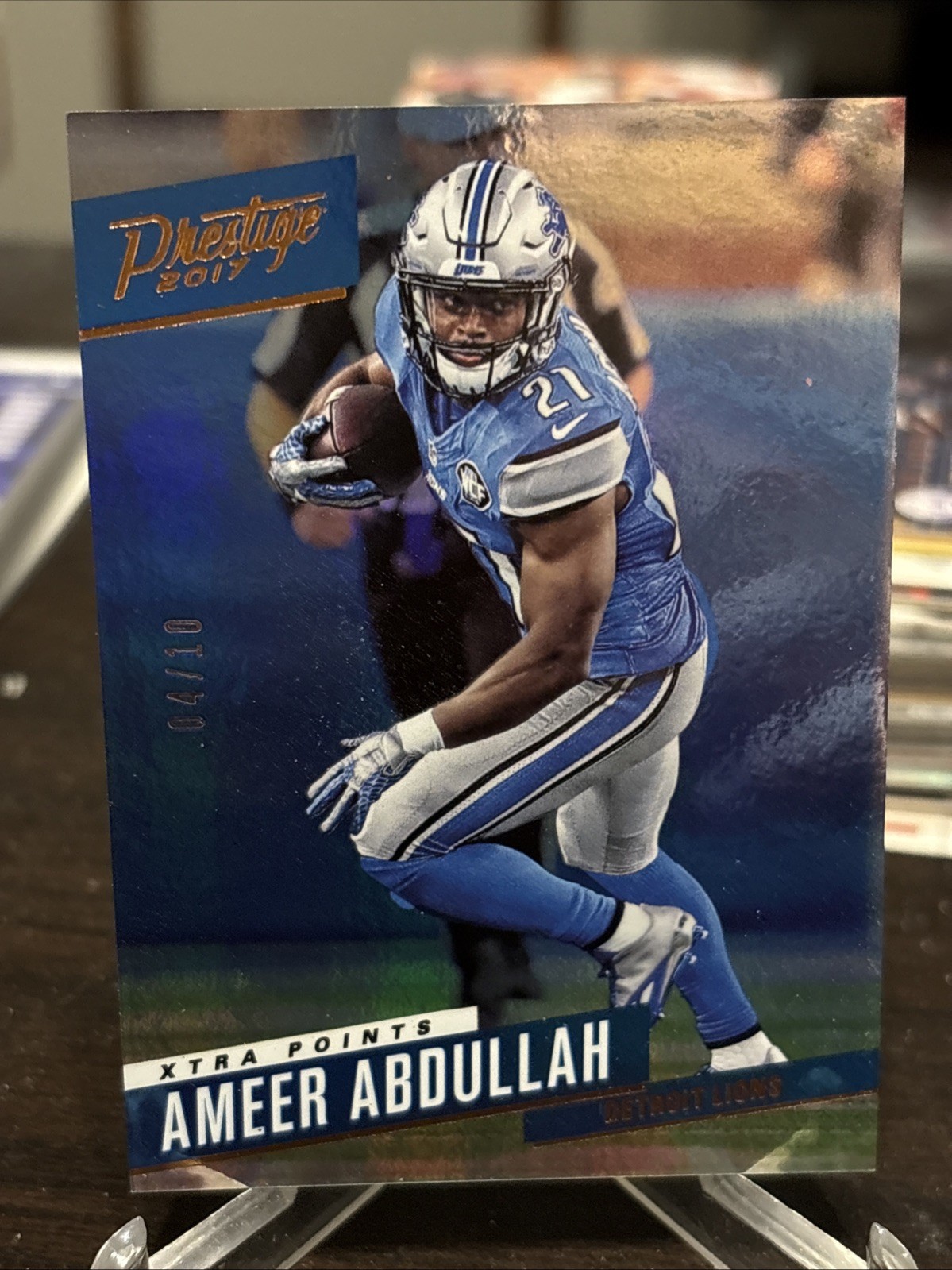 2017 Panini Prestige Xtra Points bronze Ameer Abdullah /10  #74 Detroit Lions