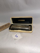 Vintage M. Hohner Marine Band Harmonica No 1896 in Original Box Key Germany Used