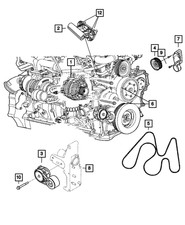 Genuine Mopar Alternator Remanufactured R4801768AA