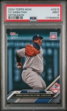 2024 TOPPS NOW OFFSEASON #OS15 CC SABATHIA PSA 9