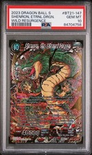 Bandai Shenron the Eternal Dragon Secret Rare BT21-147 Dragon Ball Super PSA 10