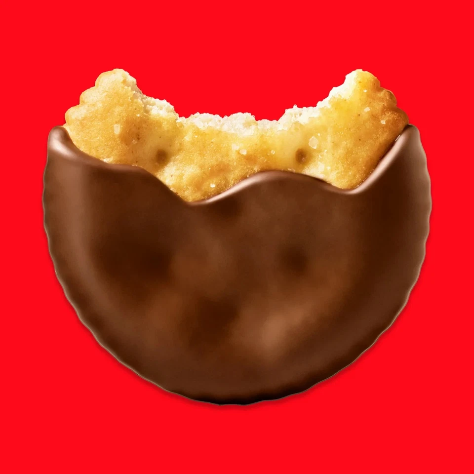 Galletas navideñas cubiertas de caramelo RITZ edición limitada 7,8 oz bocadillo dulce salado Foto 3 de 3