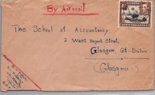 GOLDPATH: Uganda cover 1940 to Great Britain airmail CV932_P05
