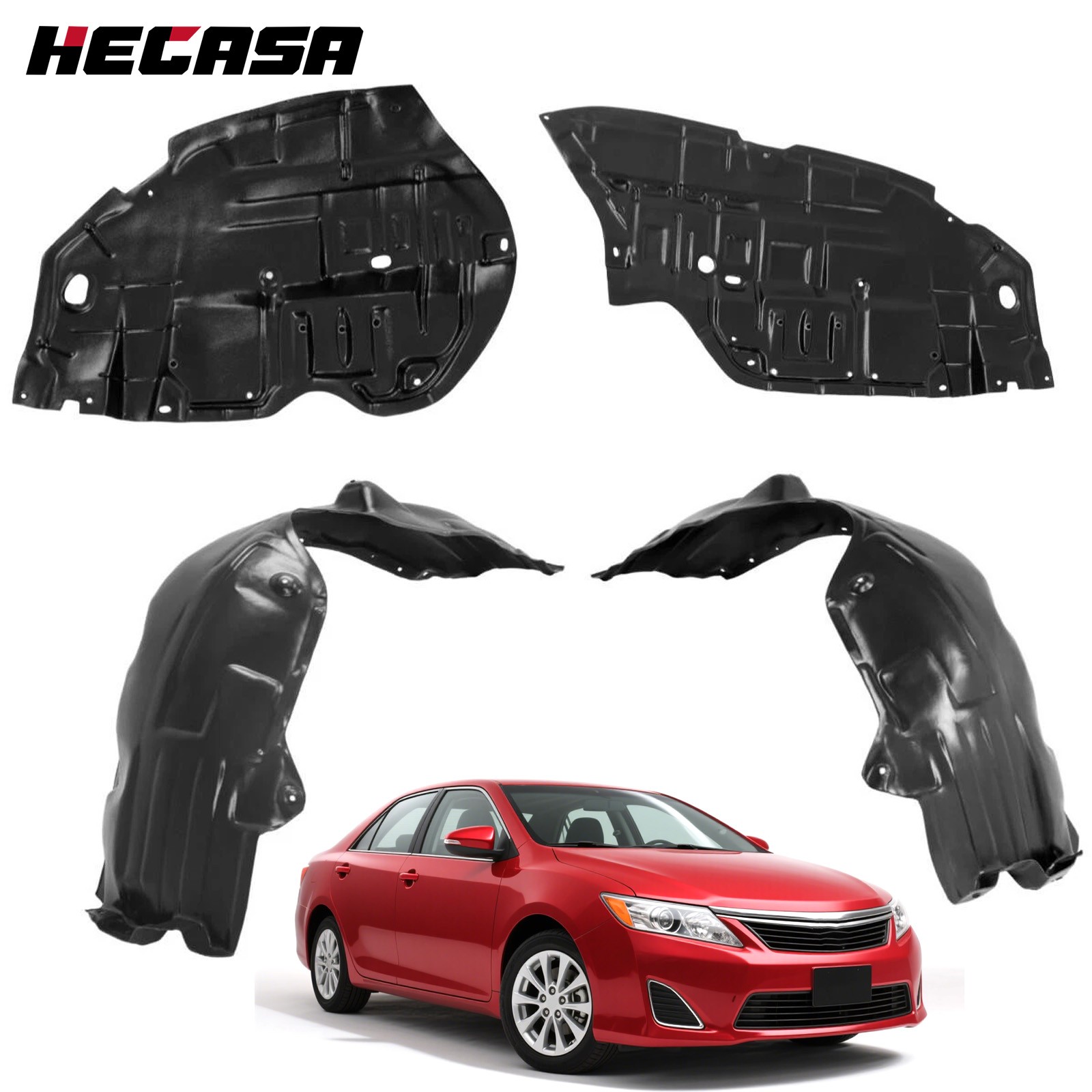 For Toyota Camry 2012-2014 Inner Fender Liner & Engine Splash Shield Under Cover