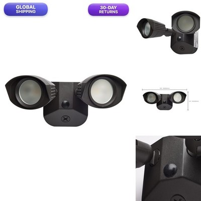 Nuvo 65/212 LED Dual-Head Security Light 3000K Bronze