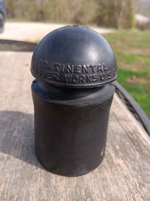 Vintage Continental Rubber Works W.U. Tel Rubber Insulator