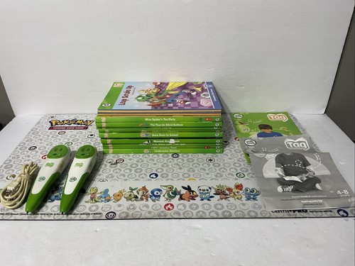 LeapFrog Tag Reading System With 2 Pens & 15 Books - Look- Fast Shipping!