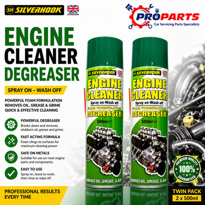 Motorreiniger Entfetter 500ml Silverhook Spray (2er Pack) Schaumformel Spray