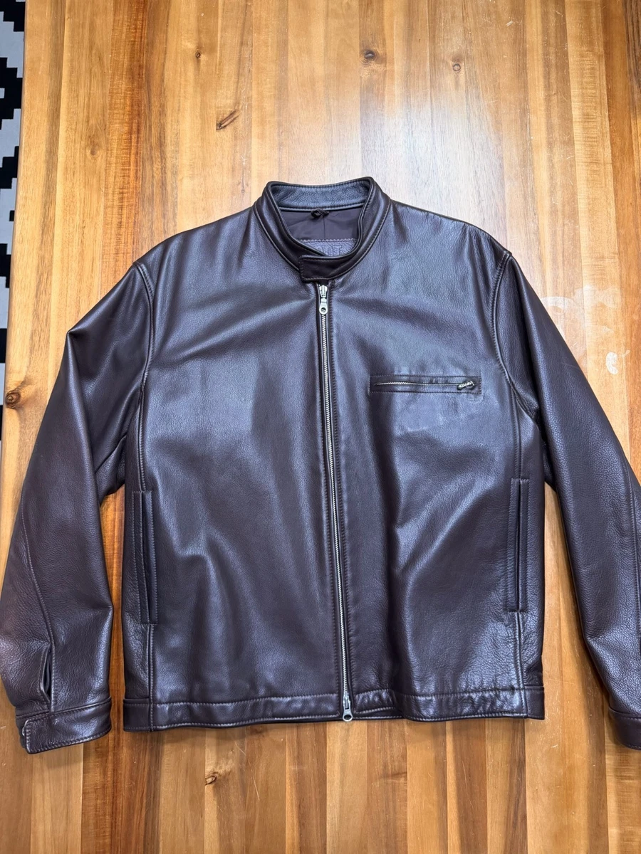 roots leather jacket products for sale | eBay