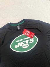Ultra Game NFL New York Jets Football Shirt Mens L Black Super Soft Supreme Logo