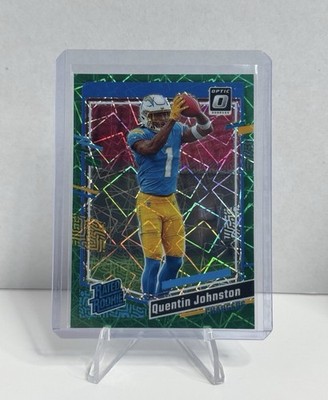 Quentin Johnston Green Velocity +2 Chargers TCU Los Angeles NFL NCAA 2023 Optic