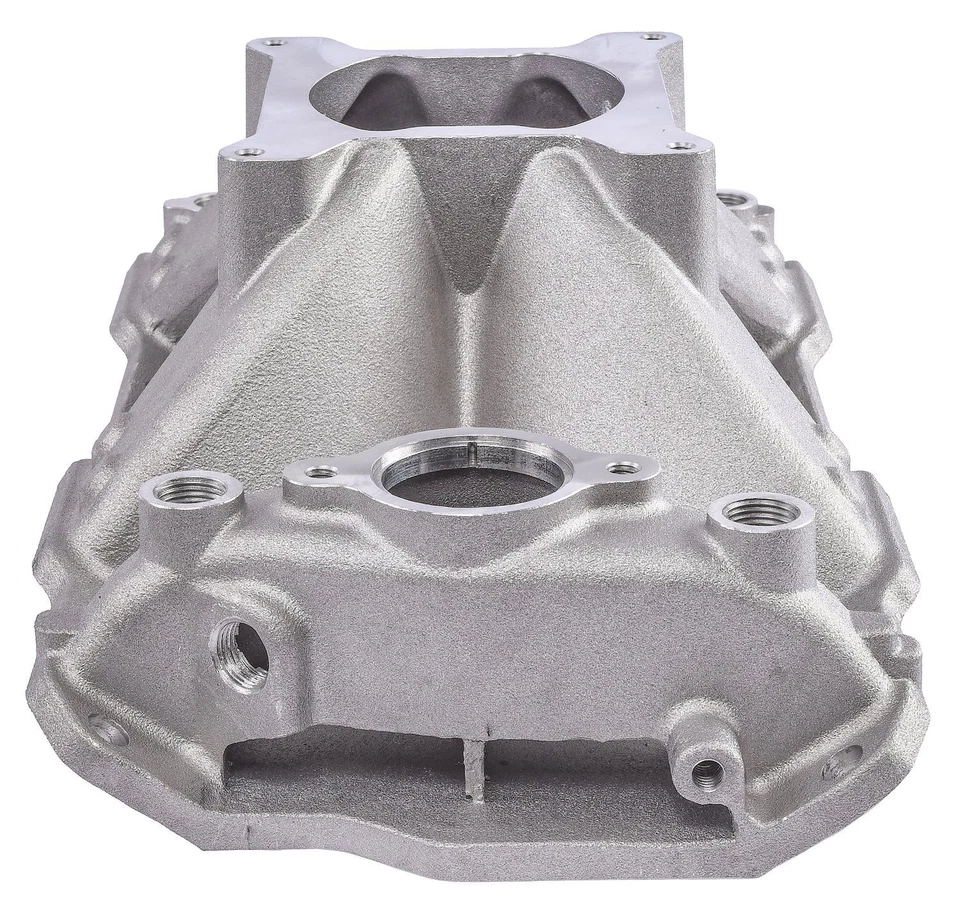 Colector de admisión JEGS 513026 1957-1995 bloque pequeño Chevy 350 6,060 pulgadas H Cuadrado B Foto 4 de 4