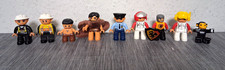 LEGO DUPLO 9 FIGUREN STEINZEIT RITTER RENNFAHRER POLIZEI etc. **OPO**
