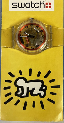 RARE 1998 Swatch Access SFMOMA Donor Circle Keith Haring Exhibition - Working