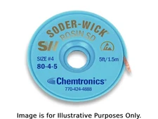 Chemtronics 50-4-25 - Soder-Wick Rosin Flux Desoldering Wick, 25' / 7.5m L