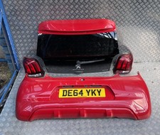 2014-2022 Peugeot 108 Mk1 Complete Rear End Bumper Bootlid Lights Red KJH