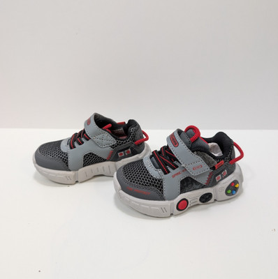 Skechers für Kinder Jungen Mädchen Schuhe Game Kicks - Lil Gametronix UK Größe 4 (11cm)
