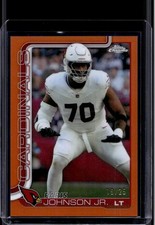 2025 Topps Chrome True Orange Refractor /25 Paris Johnson Jr. Cardinals