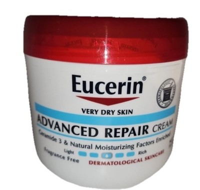 Eucerin Very Dry Skin Advanced Repair Cream, 16 oz Jar