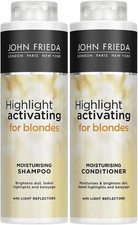 John Frieda Sheer Blonde Highlight Activating Moisturising Shampoo and Duo Valu