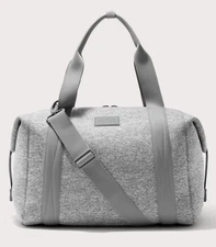 NWD $230 Dagne Dover Landon Neoprene Carryall Large Heather Grey