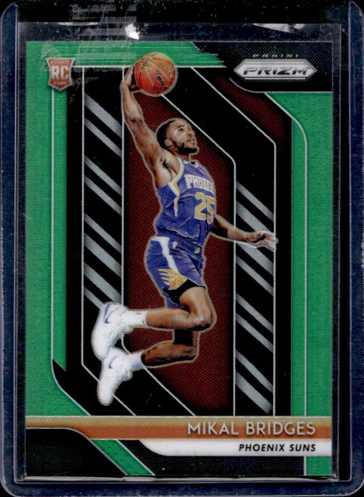 2018-19 Prizm Mikal Bridges RC Prizm Green Rookie #289 Suns