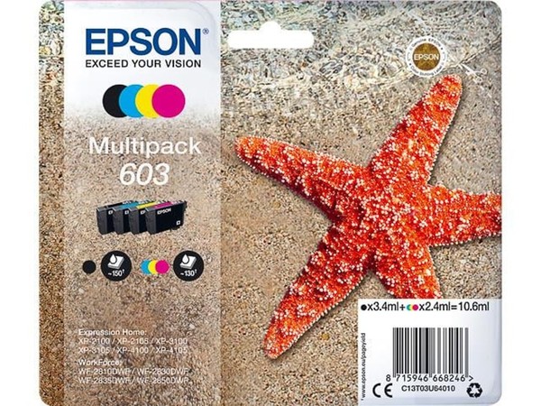 Epson C13T03U64010 Seestern Cymk Multipack Druckerpatrone #1949034-image
