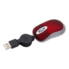 Mini Small Travel Optical Mouse Portable USB Wired Mouse with Retractable USB...