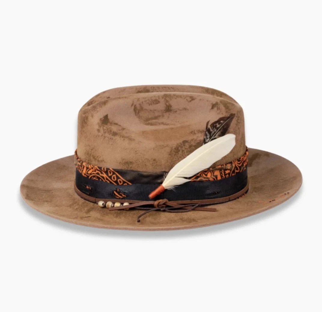 Ruediger Canyon - Fedora Vintage Arenisca Marrón L (59CM) Unisex