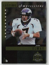 1998 Pinnacle Mint Lasting Impressions John Elway Broncos 2 Super Bowl Card