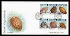 DR WHO 1999 BRITISH VIRGIN ISLANDS FDC SEASHELL COMBO $1 R65679