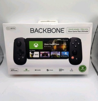 Backbone One  Lightning Mobile Gaming Controller for iPhone XBOX  Black SEALED 