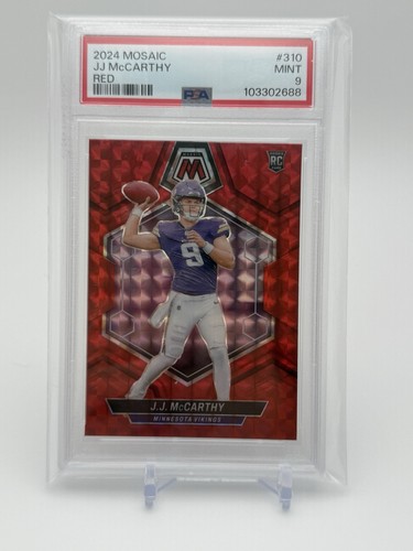 2024 Panini Mosaic Collection - J.J. McCarthy Red Prizm