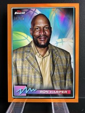 2021 Topps Finest Ron Harper #14 Orange Refractor Bulls / Lakers SSP /25