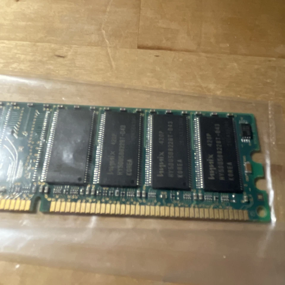 HYNIX 256MB RAM Desktop Memory HYMD232646B8J-D43/ PC3200U-30330/ 0420 DDR-1 Unit - Image 4 of 4