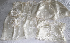 Vintage 1950's Christening Gown, Bonnet, Booties, Jacket and Shawl - Ivory