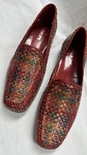 MARIPE Slipper Mokassins Loafer geflochtenes Leder Gr. 41