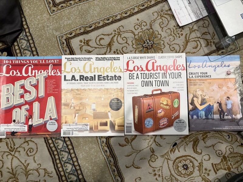 Four Los Angeles Magazines 2017, 2018 Editions 