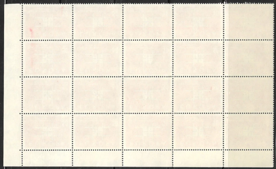 Bloque de estampillas de Turquía 1963 SC# 1602 50k rojo y negro 'Europa', edición Europa de 1963 Foto 2 de 2