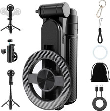 4-In-1 Multifunctional Magnetic Selfie Stick,Universal 360  Rotation Phone