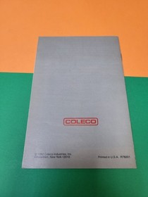 Coleco ColecoVision Video Game System Manual Original English