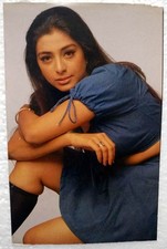 Bollywood Schauspielerin Tabu seltene alte Original Postkarte Postkarte Indien