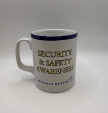 Vintage Lockheed Martin WDL Security Safety Awareness Mug Ceramic