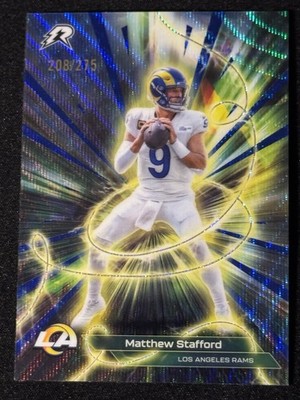 2025 Topps Resurgence Matthew Stafford Conductors Navy Surge /275 Rams