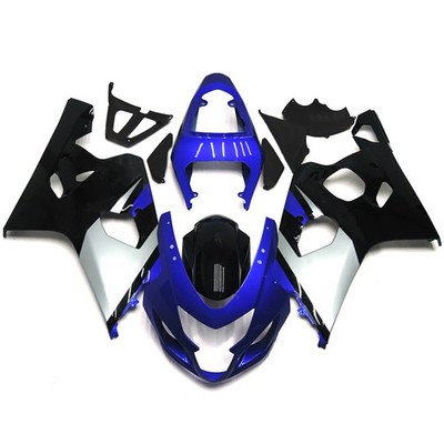 Full Body Kit For Suzuki GSXR600 GSXR750 2004 05 ABS Fairings Black Silver Blue